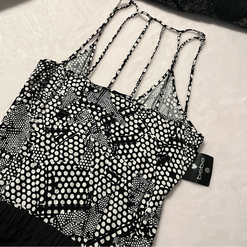 Bebe Drape-Skirt Tank Dress - Picture 6 of 11